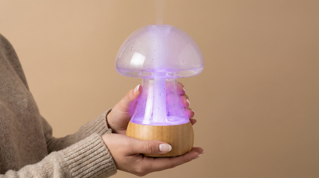 CloudDrop™ Rain Aroma Diffuser | Real Rain Sounds, 7-Color LED Night Light & Aromatherapy